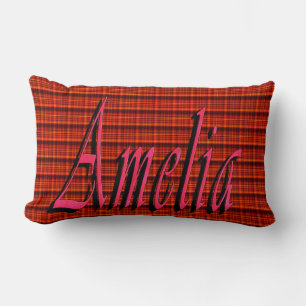 Amelia Name Logo, Lumbar Cushion