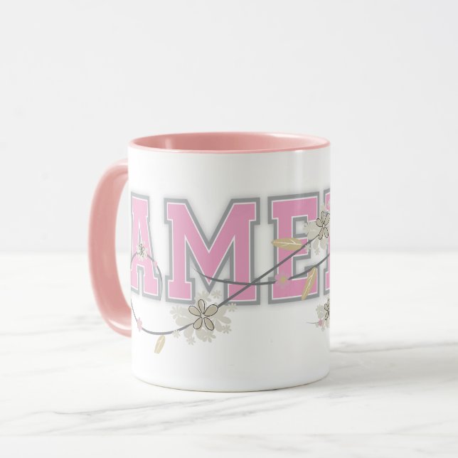 Amelia Name Personalised Mug (Front Left)