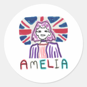 Amelia Prevent Pathways Classic Round Sticker