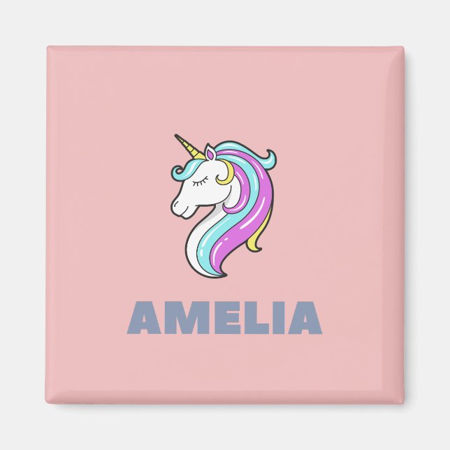 Amelia Unicorn Magnet (Front)