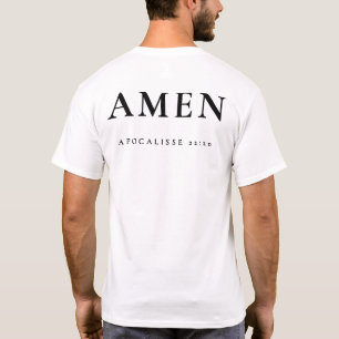 Amen Italian Christian Shirt — Apocalisse 22:20