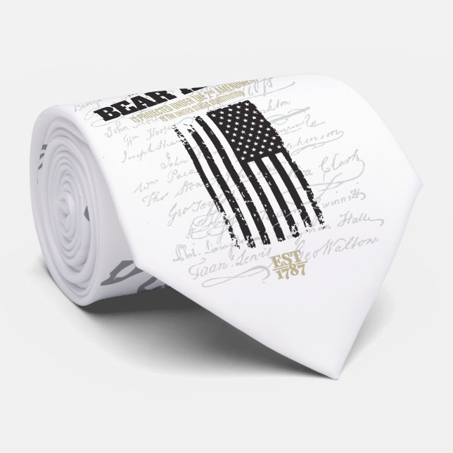 Amendment II - Right to Bear Arms - Tie (Rolled)