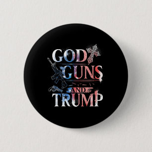 Amendment T Shirt Trump 45 God Guns And Trump Shir 6 Cm Round Badge