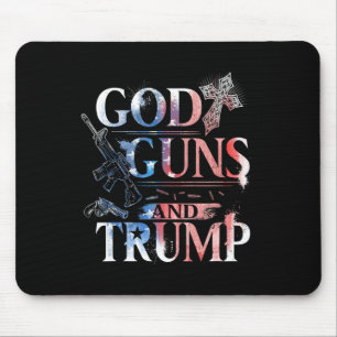 Amendment T Shirt Trump 45 God Guns And Trump Shir Mouse Pad
