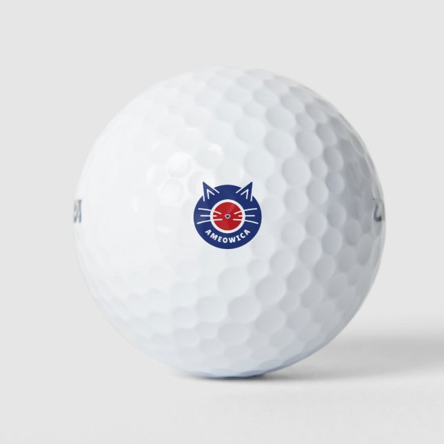 Ameowica Golf Balls (Front)