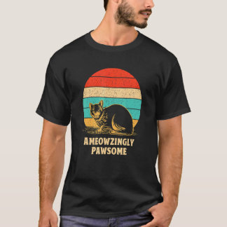 Ameowzingly Awesome Cat Mum Motivational Quote Cat T-Shirt
