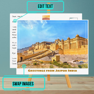 Amer Fort in Jaipur India Postcard