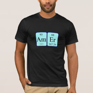 Amer periodic table name shirt