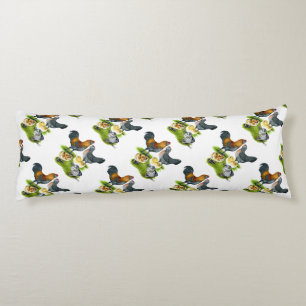 Ameraucana Chicken Family Body Cushion