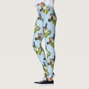 Ameraucana Chicken Family Leggings