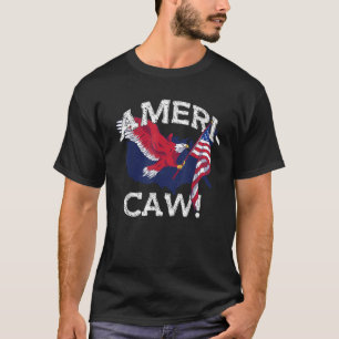 AMERI CAW Eagle America Meme USA 4th of July T-Shirt