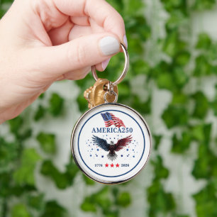AMERICA250 Independence Day 1776 - 2026  Key Ring