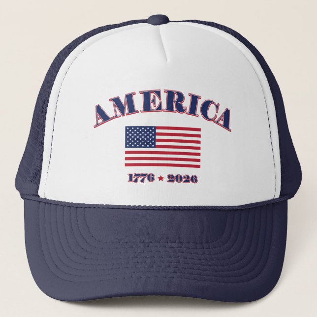 America 1776 / 2026 trucker hat (Front)