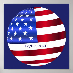 AMERICA 1776-2026 USA FLAG POSTER