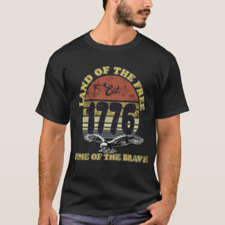 America 1776 Shirt – Land of the Free, Est. 1776 