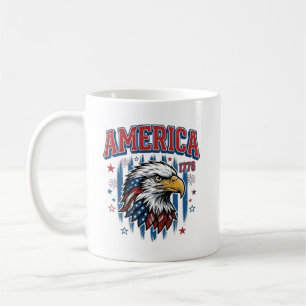 America 1776 Vintage Eagle Patriotic Shirt Design_ Coffee Mug