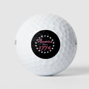 America-1776-White-disperssed.png Golf Balls