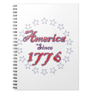 America-1776-White-disperssed.png Notebook
