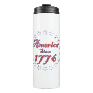 America-1776-White-disperssed.png Thermal Tumbler
