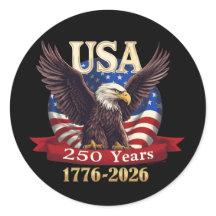 America 250 1776-2026 American Flag Eagle