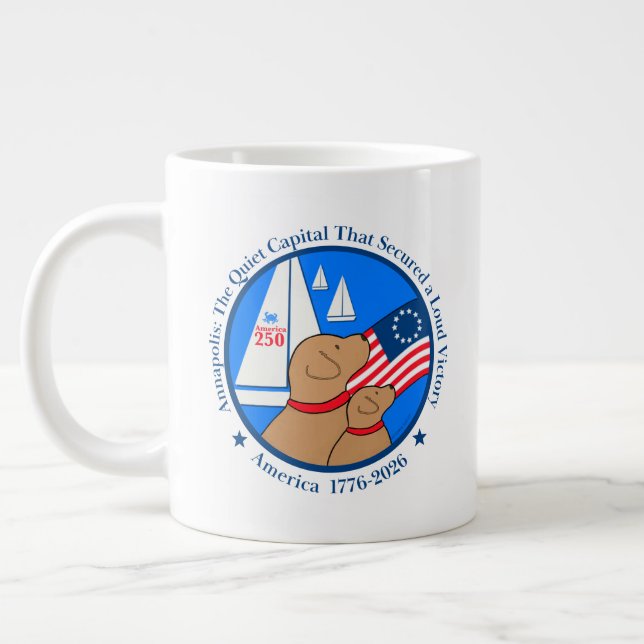America 250 Annapolis Limited Edition Large Coffee Mug (Left)