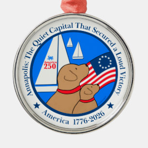 America 250 Annapolis Special Edition Metal Ornament