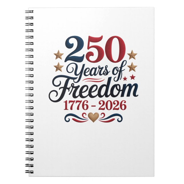 America 250 Anniversary Notebook (Front)
