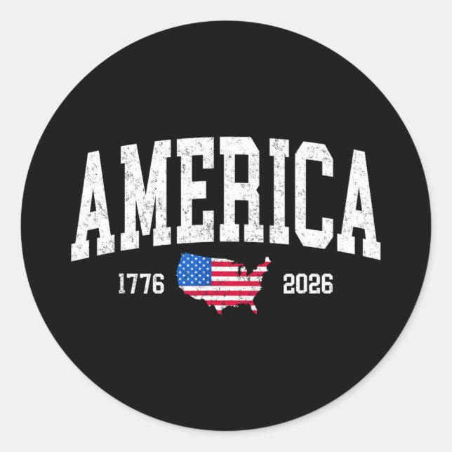 America 250 anniversary of independence 250thAmeri Classic Round Sticker (Front)