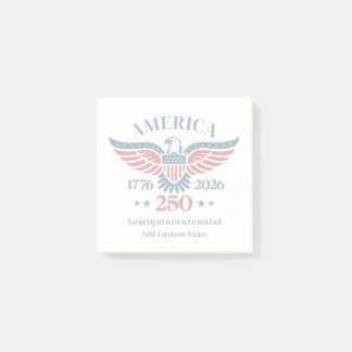 America 250 Bald Eagle Custom Name Minimalist   Post-it Notes