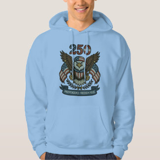 America 250 Bald Eagle Patriotic  Hoodie