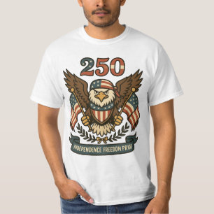 America 250 Bald Eagle Patriotic T-Shirt