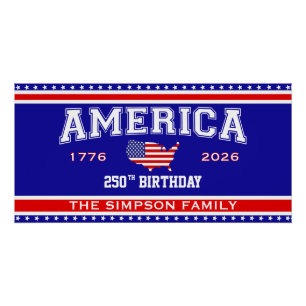 America 250 Birthday 1776-2026 Poster