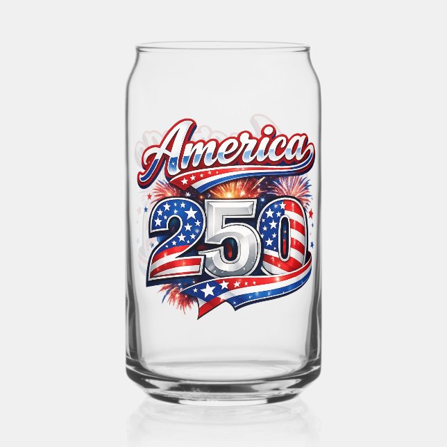 America 250 can glass (Front)