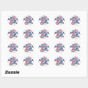 America 250 Celebration 1776–2026 Anniversary Square Sticker
