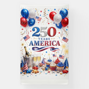 America 250 Celebration Scene Banner