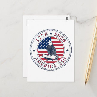 America 250 Commemorative Eagle Seal – 1776-2026  Postcard