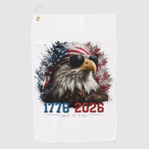 America 250 Eagle Stars and Stripes T-Shirt Golf Towel