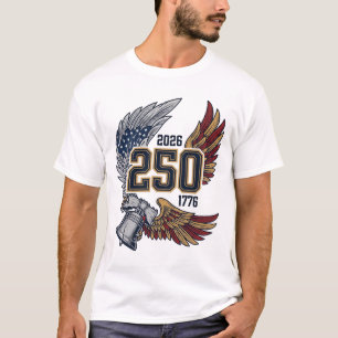 America 250 Eagle Wings 2026 Patriotic Design_1 T-Shirt