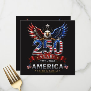 America 250 Faith Family Patriotic Eagle Menu
