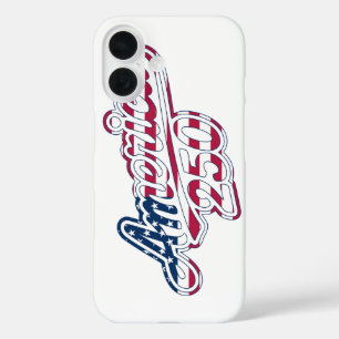 America 250 Flag Script Semiquincentennial Design iPhone 16 Case