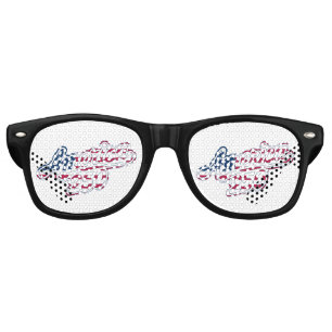 America 250 Flag Script Semiquincentennial Design Retro Sunglasses
