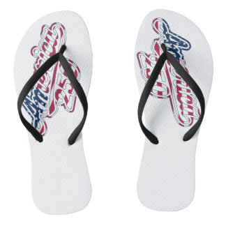 America 250 Flag Script Semiquincentennial Design Thongs