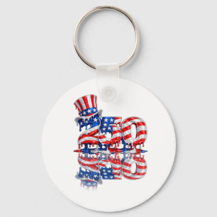 America 250 July 4th Key Chain