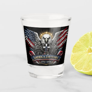 America 250 Patriotic Anniversary Celebration Shot Glass