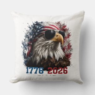 America 250 Patriotic Eagle Flag  1776–2026 Cushion