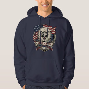 America 250 Patriotic Eagle Hoodie