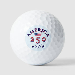 America 250 Patriotic Golf Ball Custom Monogram