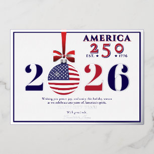 America 250 Patriotic Holiday 2025 Blue Democratic