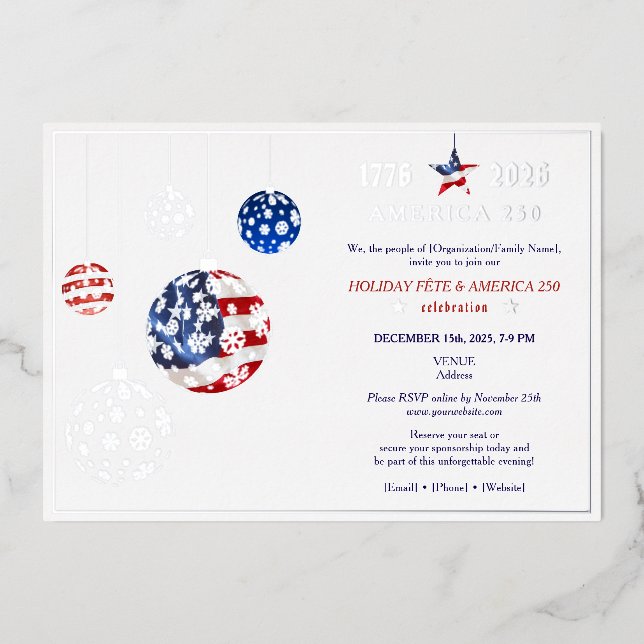 America 250 Patriotic Holiday Anniversary Blue (Front)