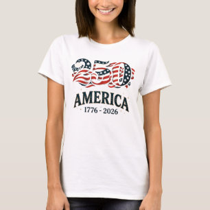 America 250 Patriotic Stars and Stripes T-Shirt